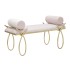 Bench Ribbon Pink 112,5x49x53 cm