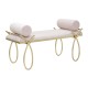 Bench Ribbon Pink 112,5x49x53 cm Bench Ribbon Pink 112,5x49x53 cm