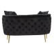Sofa Bucarest Fekete 127x74x71 cm Sofa Bucarest Fekete 127x74x71 cm