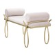 Bench Ribbon Pink 112,5x49x53 cm Bench Ribbon Pink 112,5x49x53 cm