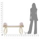 Bench Ribbon Pink 112,5x49x53 cm Bench Ribbon Pink 112,5x49x53 cm