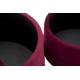 Puff/Tároló Lines New Couple bordó Ø 71x41-55x33 cm Puff/Tároló Lines New Couple bordó Ø 71x41-55x33 cm