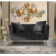 Sofa Bucarest Fekete 127x74x71 cm Sofa Bucarest Fekete 127x74x71 cm