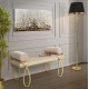 Bench Ribbon Pink 112,5x49x53 cm Bench Ribbon Pink 112,5x49x53 cm