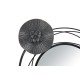 Vas Panel Tükrökkel, Sötét, Kör, 117x5,5x49 cm Vas Panel Tükrökkel, Sötét, Kör, 117x5,5x49 cm