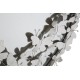 Falitükör Butterfly Körös Ezüst Ø 91x3x94 cm