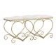 Szív Alakú Pad krémszínű 105x37,5x51,5 cm Szív Alakú Pad Crema 105x37,5x51,5 cm