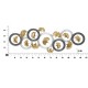 Vas Fali Panel Arty -B- 127,5x4x44,5 cm Vas Fali Panel Arty -B- 127,5x4x44,5 cm