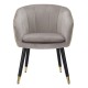 Paris szürke/arany karosszék 62x58x78 cm Parmchair Paris Szürke/Arany 62x58x78 cm