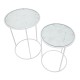 Asztal Fehér Szívek Coppia Ø 43x60-38x55 cm Asztal Fehér Szívek Coppia Ø 43x60-38x55 cm