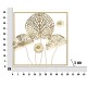 Vas Fali Panel arany Virágok 50x5x50 cm Vas Fali Panel arany Virágok 50x5x50 cm