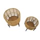 Rattan Vázatartó Szett 2 db Ø 41x47-33x39 cm Rattan Vázatartó Szett 2 Db Ø 41x47-33x39 cm