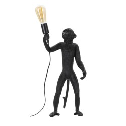 Asztali Lámpa Monkey Fekete Ø 26x34x55 cm