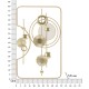 Vas Fali Panel aranyy 49,5x3,8x80 cm Vas Fali Panel aranyy 49,5x3,8x80 cm