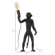 Asztali Lámpa Monkey Fekete Ø 26x34x55 cm Asztali Lámpa Monkey Fekete Ø 26x34x55 cm