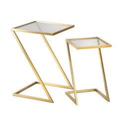 Kis Asztal Z 2 db 40x40x60-30x30x50 cm