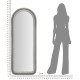 Falitükör Cloe Szürke bársony 60x4x160 cm Falitükör Cloe Szürke bársony 60x4x160 cm