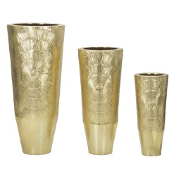 Vázatartó aranyely Szett 3 db Ø 50,8x114,9-40x92,7-29,8x70,5 cm