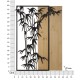 Falpanel Bambusz Vas És Fa 58x2x80 cm