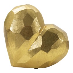 Váza Szív arany 19x9x18 cm