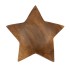 Bintang teak szobor Ø 19x5 cm