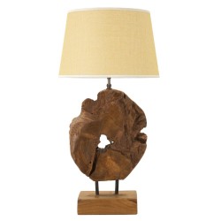 Kepala Teak Asztali Lámpa Ø 35x69 cm
