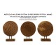 Érmes Szobor Teak 30x1,5x40 cm Érmes Szobor Teak 30x1,5x40 cm