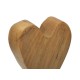 Szív Szobor Teak 10x10x25 cm Szív Szobor Teak 10x10x25 cm