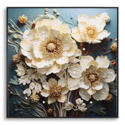 Lakuározott fali kép kerettel narcy -b- 82x4x82 cm Lakuározott fali kép kerettel narcy -b- 82x4x82 cm