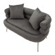 Sofa Silvery Plus Párnával 133x68x69 cm Sofa Silvery Plus Párnával 133x68x69 cm
