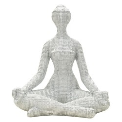 Jóga Nő Ezüst 20,5x15,5x23 cm