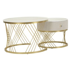 Votix Kávéasztalok 2 db-os szett Ø 70x48-50x43,5 cm