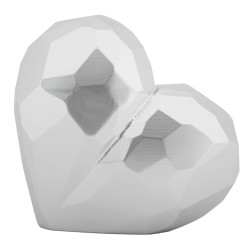 Szív Váza Ezüst 19x9x18 cm