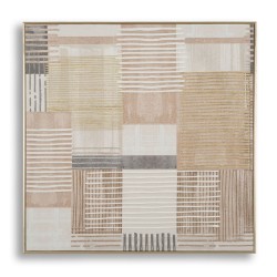 Nyomtatás vásznon vonalakkal kerettel -b- 60x3x60 cm Nyomtatás vásznon vonalakkal kerettel -b- 60x3x60 cm