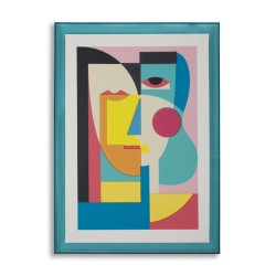 Picasso-stílusú kerettel lakkozott vásznon nyomtatva -h- 50 x 3,3x70 cm