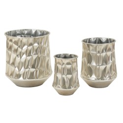 P/Ezüst Vázak 3 db-os szett Ø35x38,5-27,5x33-18,5x26,5 cm