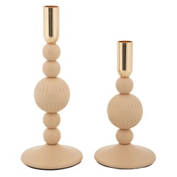 Aster pink gyertyatartó 2 db-os szett cm Ø 10x20-25,5