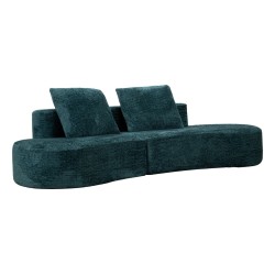 Island kanapé teal cm 238x92x78 (vákuumcsomagolt)