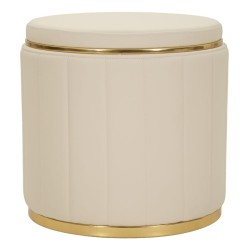 London tárolós puff krémszínű cm Ø 46,5x44