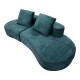 Island kanapé teal cm 238x92x78 (vákuumcsomagolt)