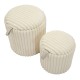 Goteborg puff 2 db-os szett cm Ø 40x42-31x32