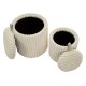 Goteborg puff 2 db-os szett cm Ø 40x42-31x32