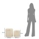 Goteborg puff 2 db-os szett cm Ø 40x42-31x32