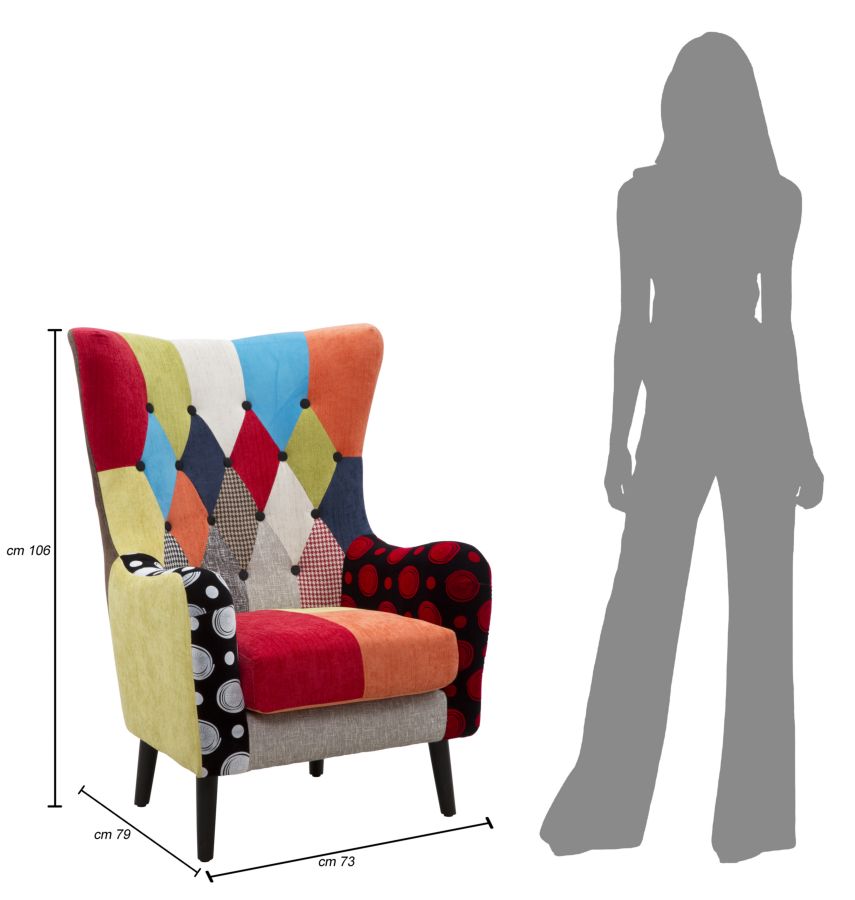 Imperial fotel 73x79x106 cm Fászék Imperial 73x79x106 cm