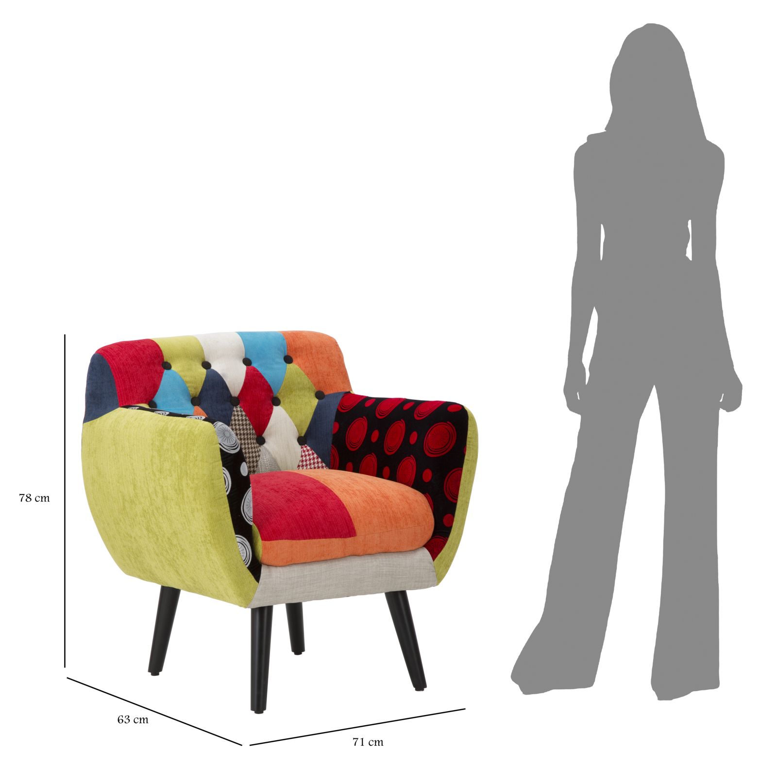 Karfaszék Imperial Új 71x63x78 cm Karfaszék Imperial Új 71x63x78 cm