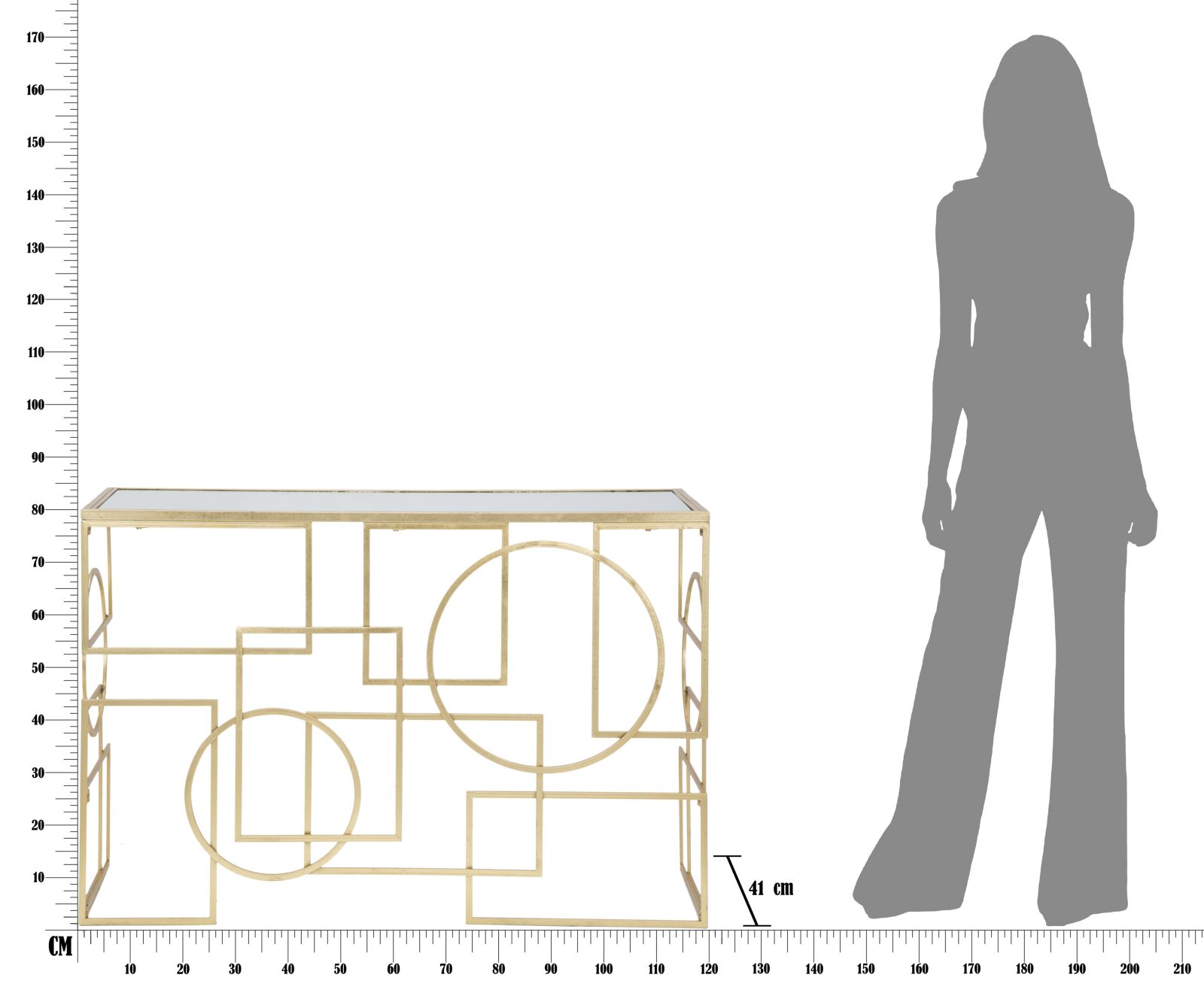 Konszol Marie 120x41x81 cm Konszol Marie 120x41x81 cm