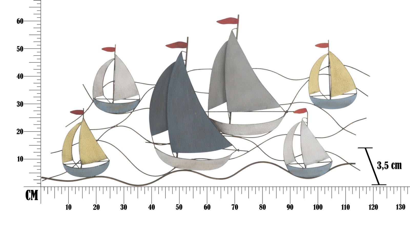 Faldekoráció Tenger 114,5x3,5x62,50 cm Faldekoráció Tenger 114,5x3,5x62,50 cm