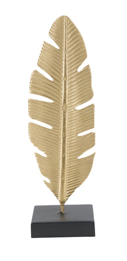Decor Leaf Glam W/Candle Holder 10x10x34 cm Decor Leaf Glam W/Candle Holder 10x10x34 cm