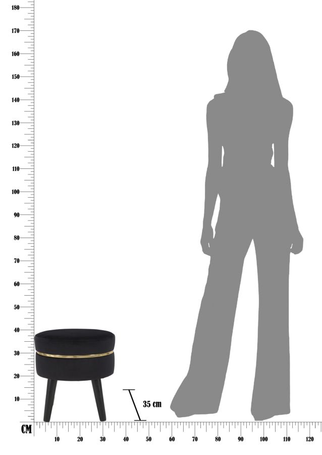 Paris Fekőkészülék Fekete Ø 35x40,5 cm Paris Fekőkészülék Fekete Ø 35x40,5 cm