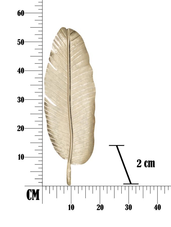 Decor Leaf Glam -B-Cm 18x2x55 cm Decor Leaf Glam -B-Cm 18x2x55 cm